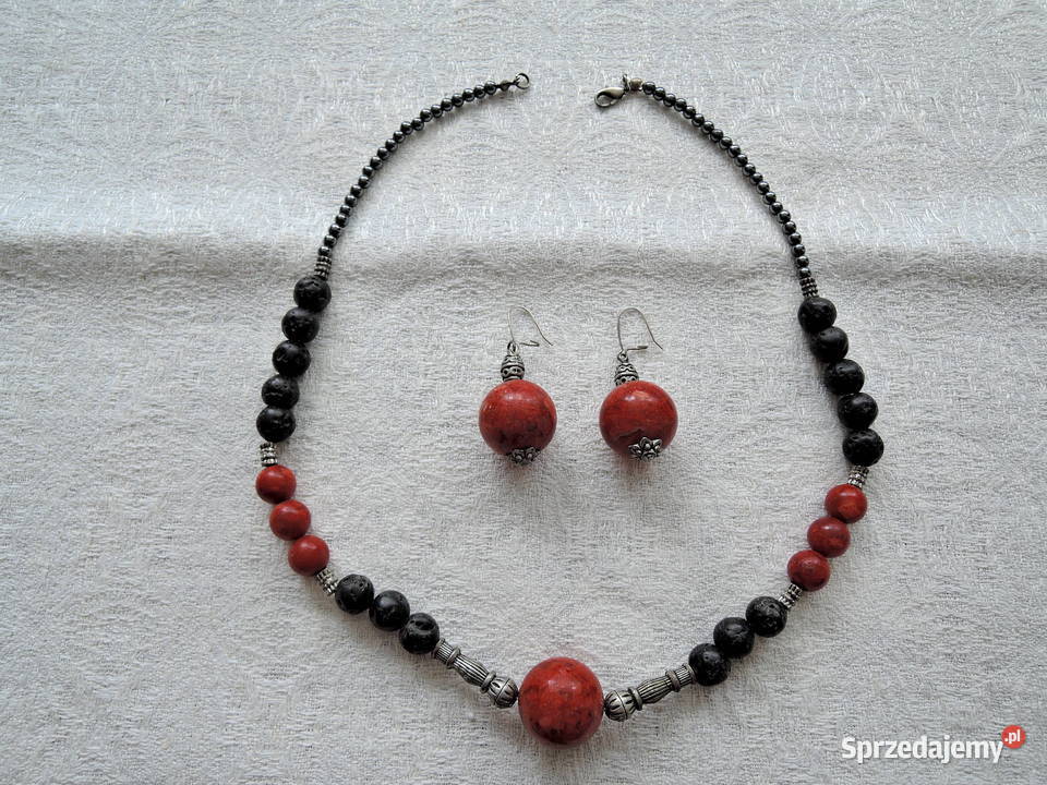 naszyjnik korale 2 kolczyki Wrocław