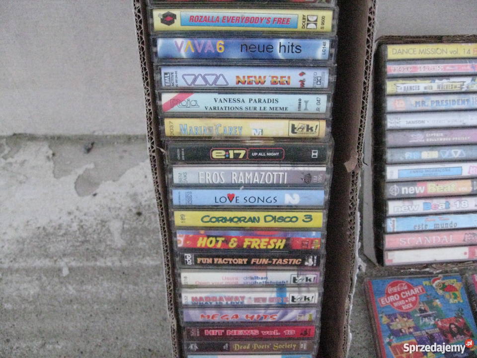 Stare kasety magnetofonowe duży zestaw Grodziczno