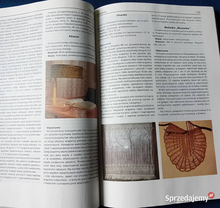Zręczne ręce tkactwo technika klockowa makrama Koźminek sprzedam