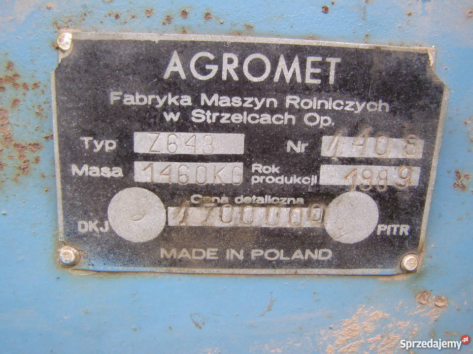 Kombajn ziemiaczany karlik bolko Z643 pomorskie Brusy