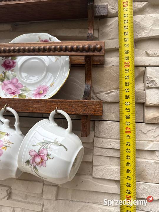 Filiżanka z porcelany filiżanki na drewnianej Bystrzyca Kłodzka