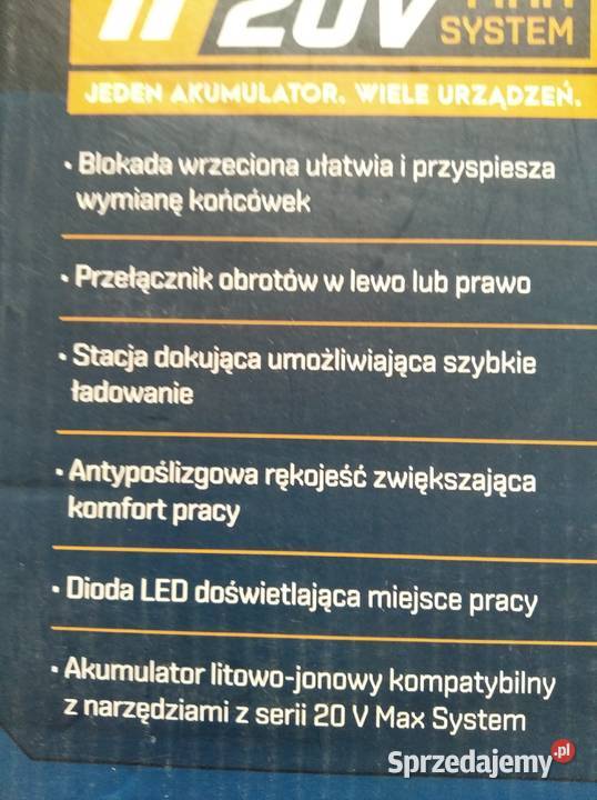 Wkrętarka NITEO 20v nowa Jelenia Góra