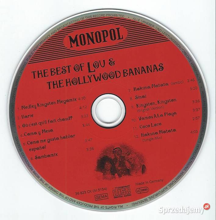 CD Lou And The Hollywood Bananas The Best 1989 Płyty i kasety Brwinów
