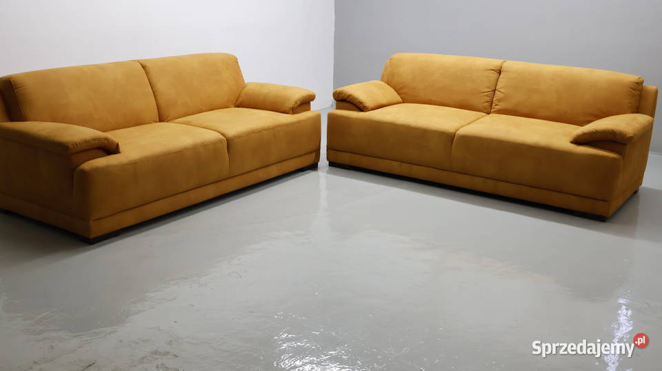 TNO nowoczesny komplet dwóch sof 3 osobowych 80cm Poznań sprzedam
