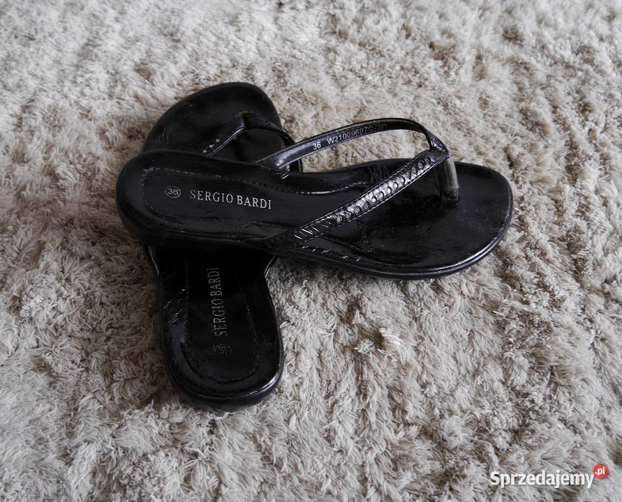 Klapki japonki cyrkonie 36