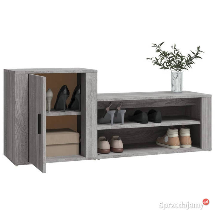 Szafka na buty szary dąb sonoma 130x35x54 Warszawa