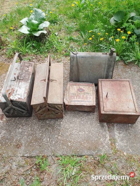 Skrzynka pojemnik zbiornik antyki kolekcje Sokołów Podlaski
