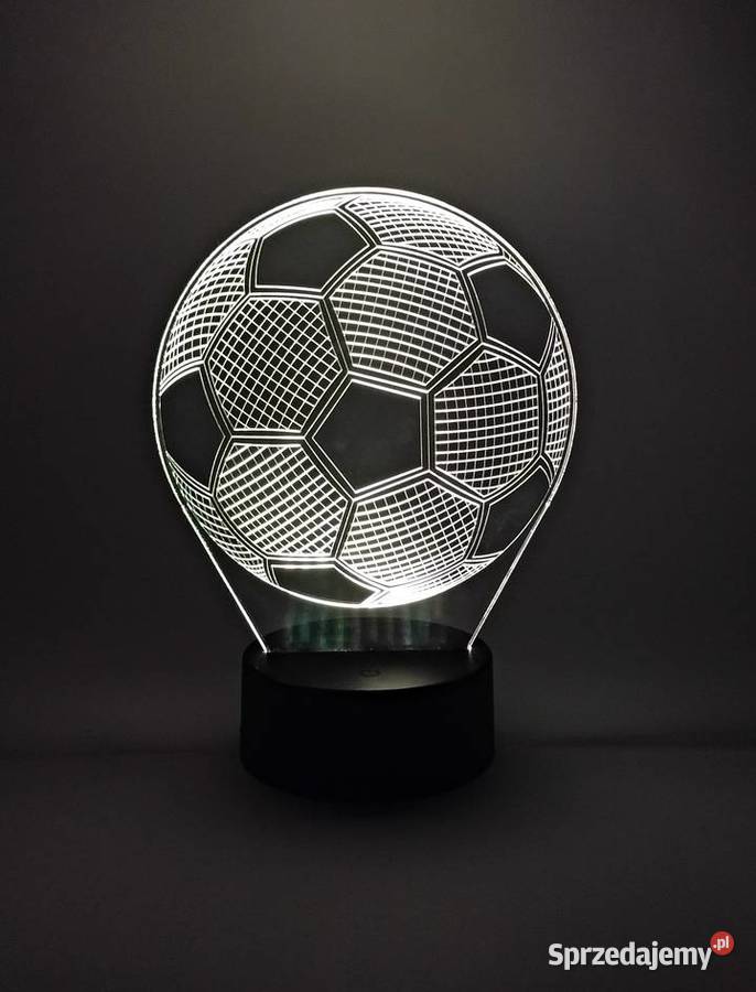 Lampka nocna dekoracyjna 3D Led Prezent Pilka Łódź sprzedam
