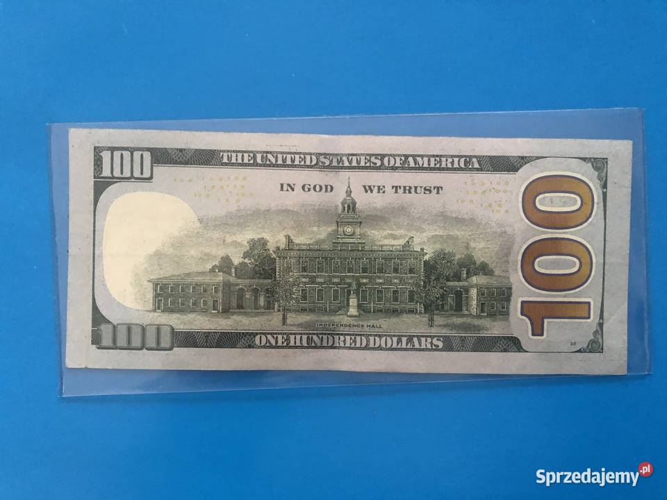 Banknot 100 dollarow ciekawy numer 09700021 zachodniopomorskie Szczecin