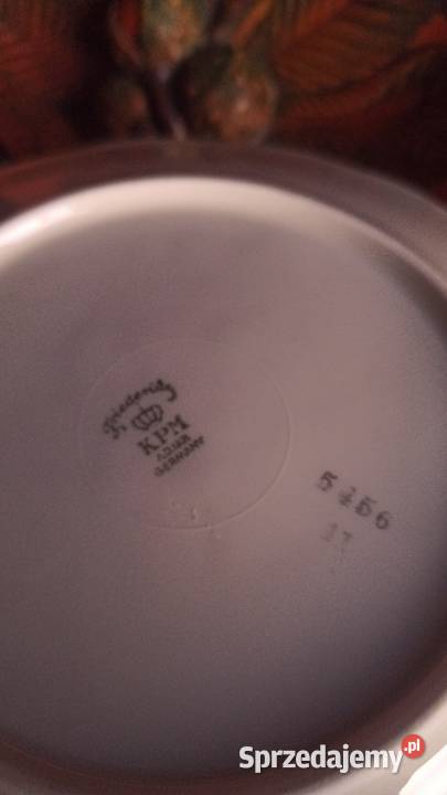 Talerzyk deserowy zloty liść KPMGermany Antyki, Sztuka, Kolekcje Gdańsk sprzedam