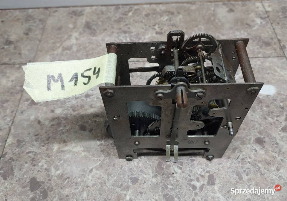 M154 Mechanizm starego zegara ściennego Gustav Tczew sprzedam
