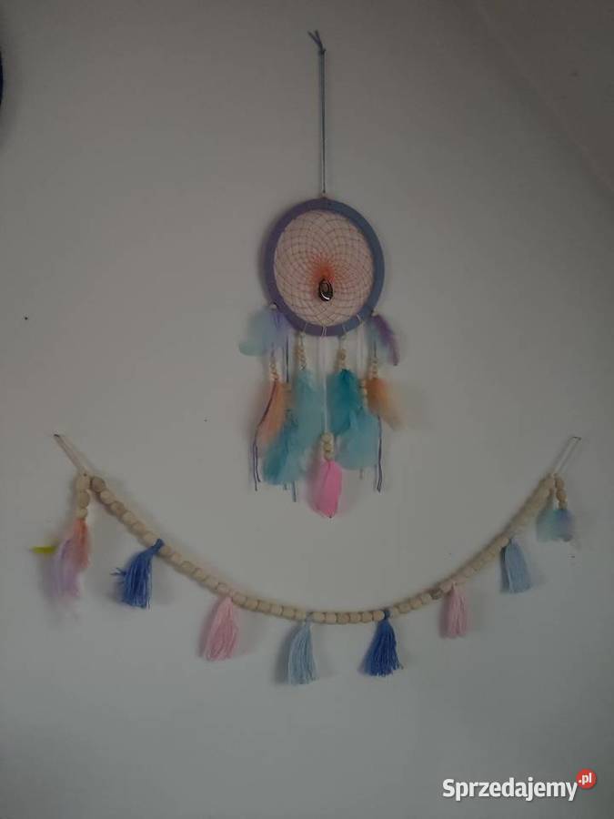 Zestaw Łapacz snów girlanda z chwostami i