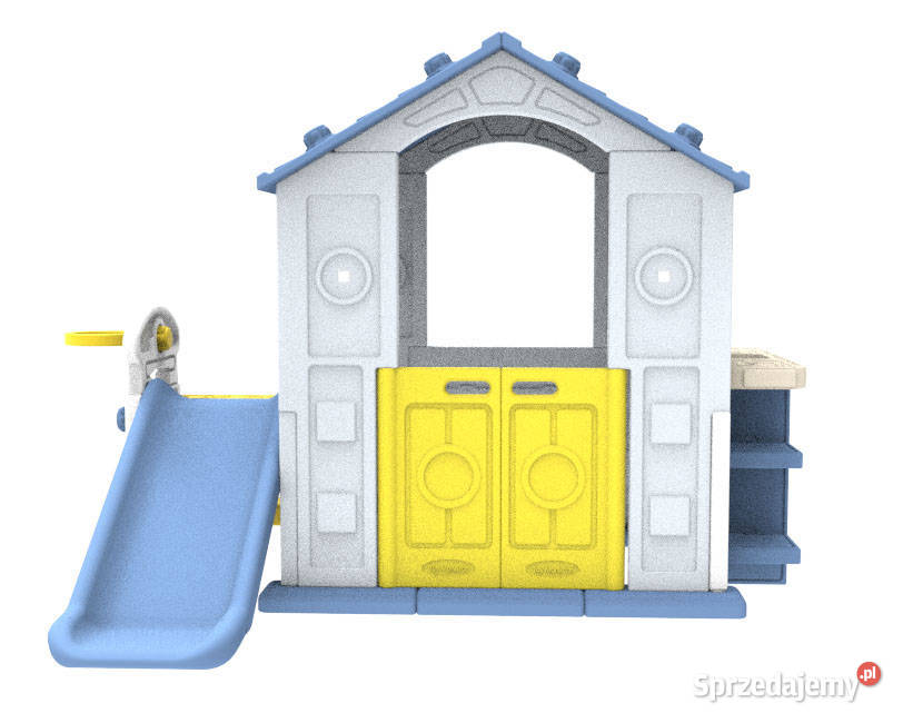 Domek ogrodowy dzieci ze zjeżdżalnią i zlewem Warszawa