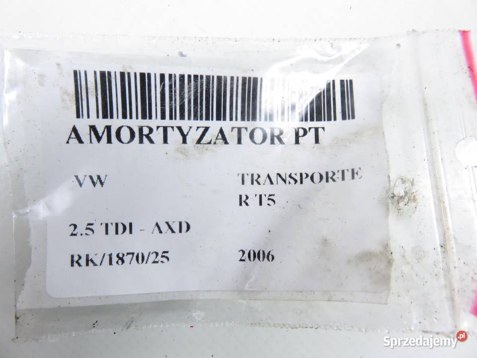 AMORTYZATORY TYŁ VW T5 25 TDI AXD 313031 Części samochodowe sprzedam