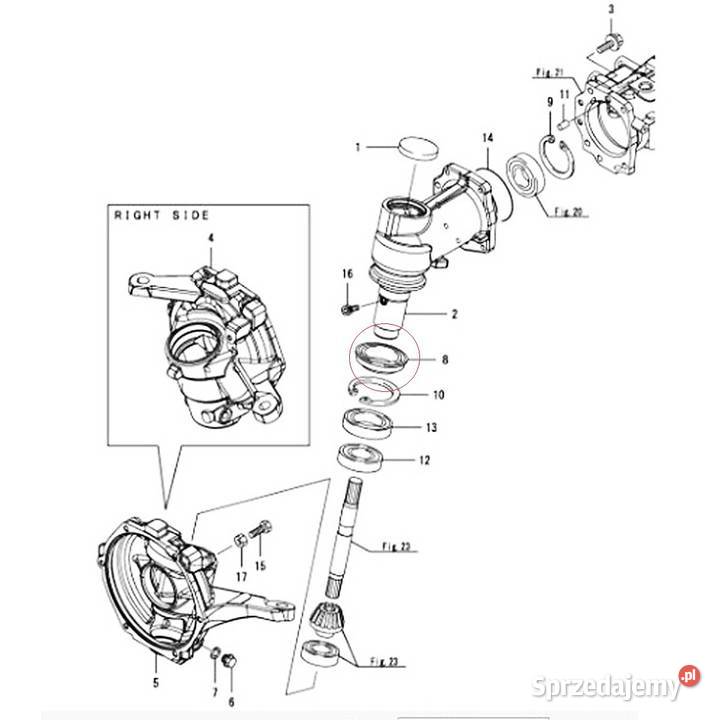 Uszczelniacz kasetowy 57 x 80 x 9 mm Yanmar Tajęcina sprzedam