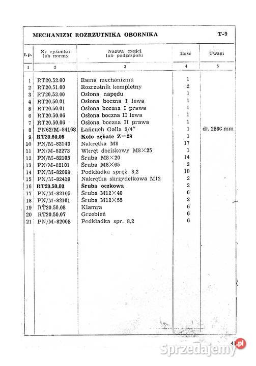 Instrukcja obsługi i katalog części rozrzutnik miękka Kultura i Rozrywka podkarpackie Stalowa Wola