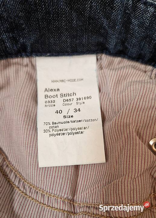 Spodnie dżinsy marki MAC 34 szerokie nogawki Lublin