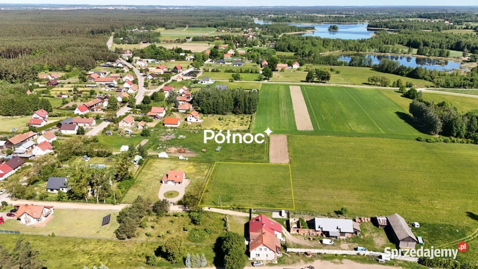 Regiel duża działka budowlana w spokojnej warmińsko-mazurskie