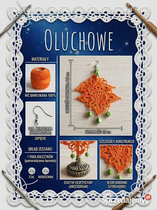 Pomarańczki na wiosnę czyli kolczyki Sochaczew