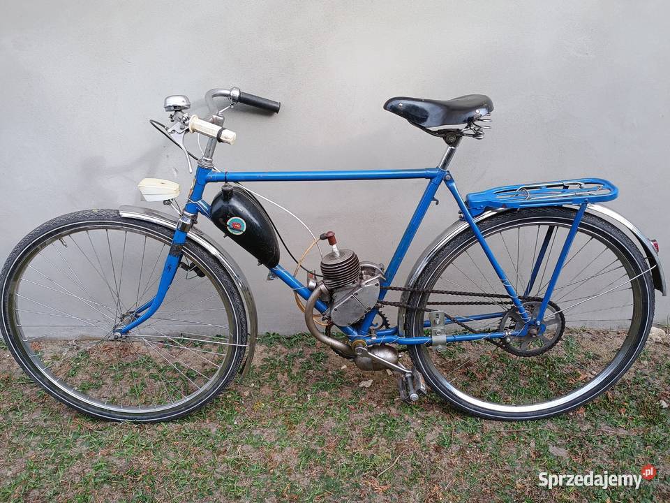 Rower z silnikiem KO D4 1957r zabytkowy warmińsko-mazurskie Kurzętnik