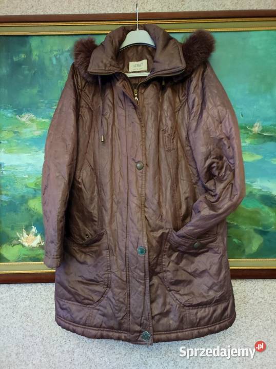 kurtka płaszcz zimowy z kapturem lekka Kielce