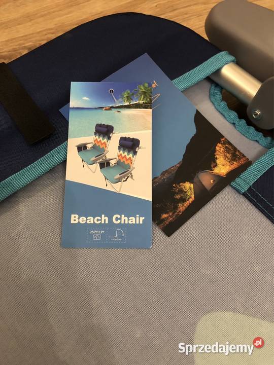 Zestaw 2 składanych krzeseł plażowych ALPHA CAMP Koło sprzedam