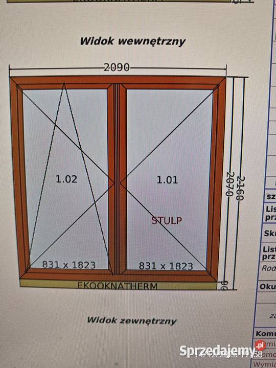 okno PCV drzwi balkonowe Lublin sprzedam