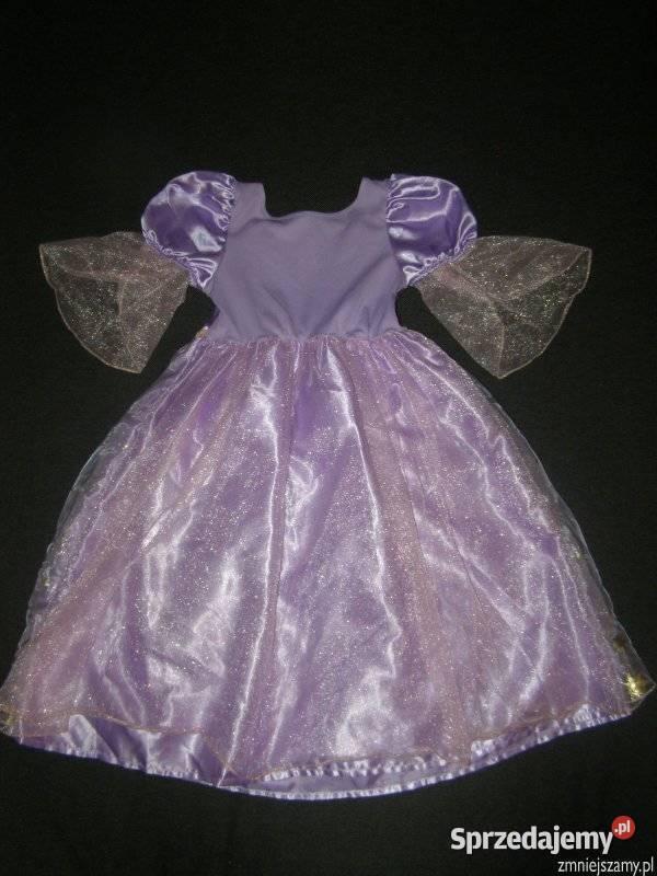 Strój kostium przebranie ROSZPUNKA ZAPLĄTANI 34 Rozmiar 98 Siedlce