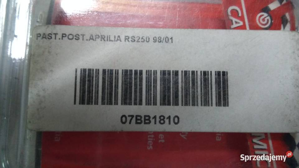 Klocki hamulcowe BREMBO VESPA LEONARDO CIAK Bielsk Podlaski