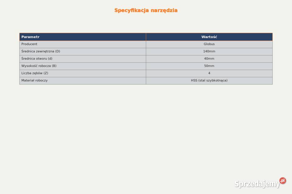 Frez do mikrowczepów 140x40x50 HSS Do klejonki i Siedlce