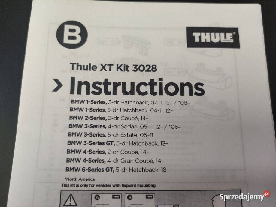 Thule XT bagaznik dachwy BMW belki lapy Wałbrzych