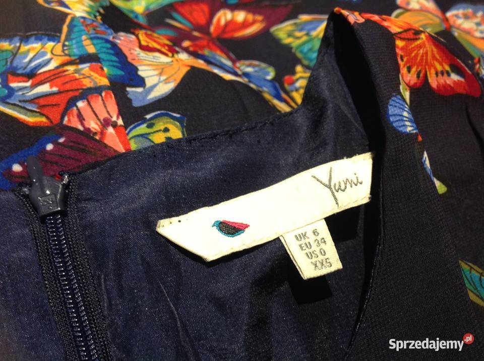 Sukienka Mini Damska XSS print motyle Spódnice i sukienki lubuskie Nowa Sól