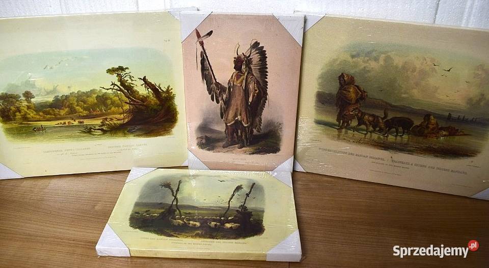 Historia Indian północnej Ameryki 4 reprodukcje kujawsko-pomorskie Chełmno