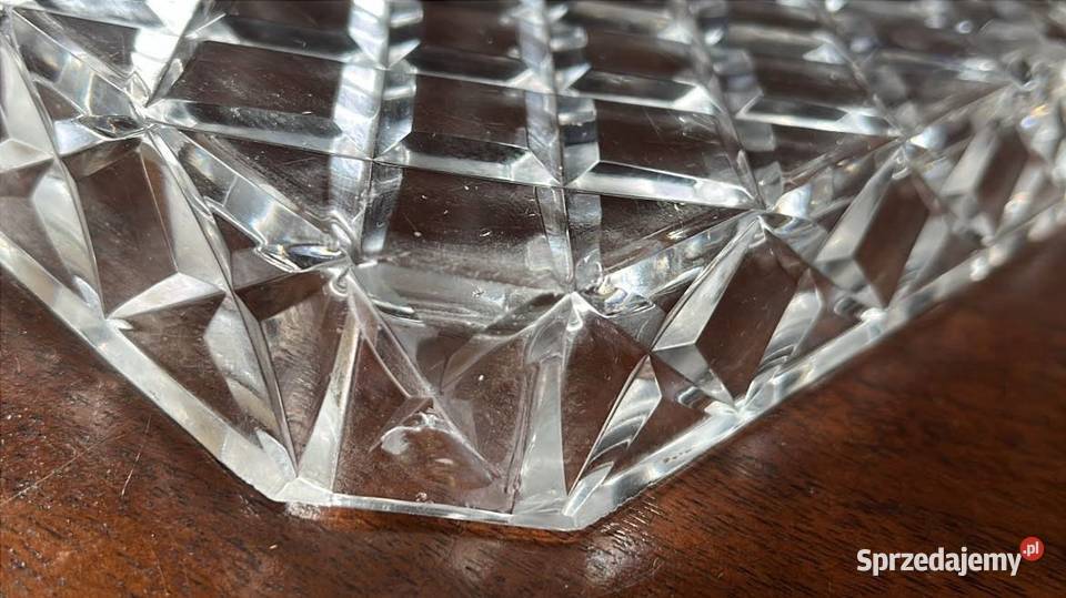 Kryształowa maselnica Serownica Elegancka pomorskie Gdańsk