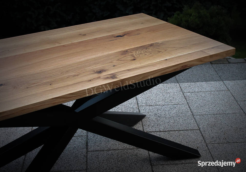 Stół dębowy SPIDER nowoczesny stół pająk loft 160cm
