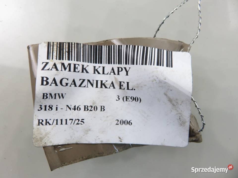 ZAMEK KLAPY BMW 3 E90 8196401 7117927