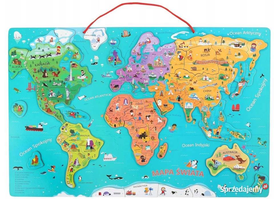 MAGNETYCZNA MAPA ŚWIATA Brimarex sprzedam