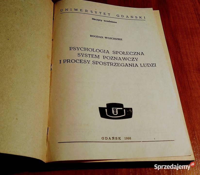 Psychologia społeczna system poznawczy i procesy sprzedam