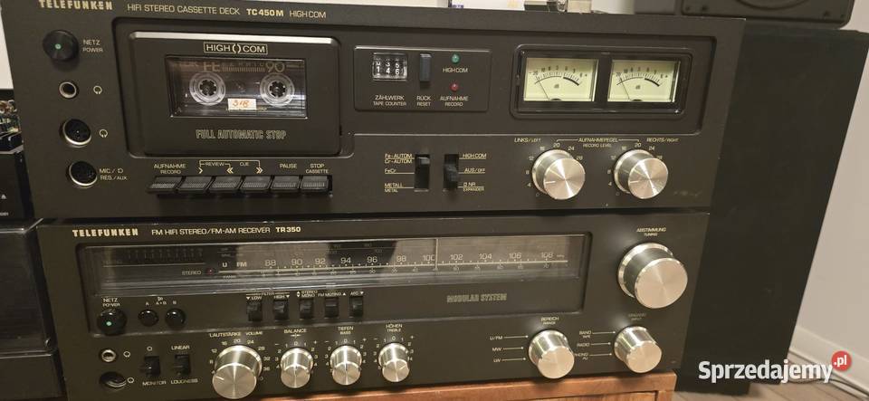 Telefunken amplituner TR350 i magnetofon TC450M Warszawa sprzedam