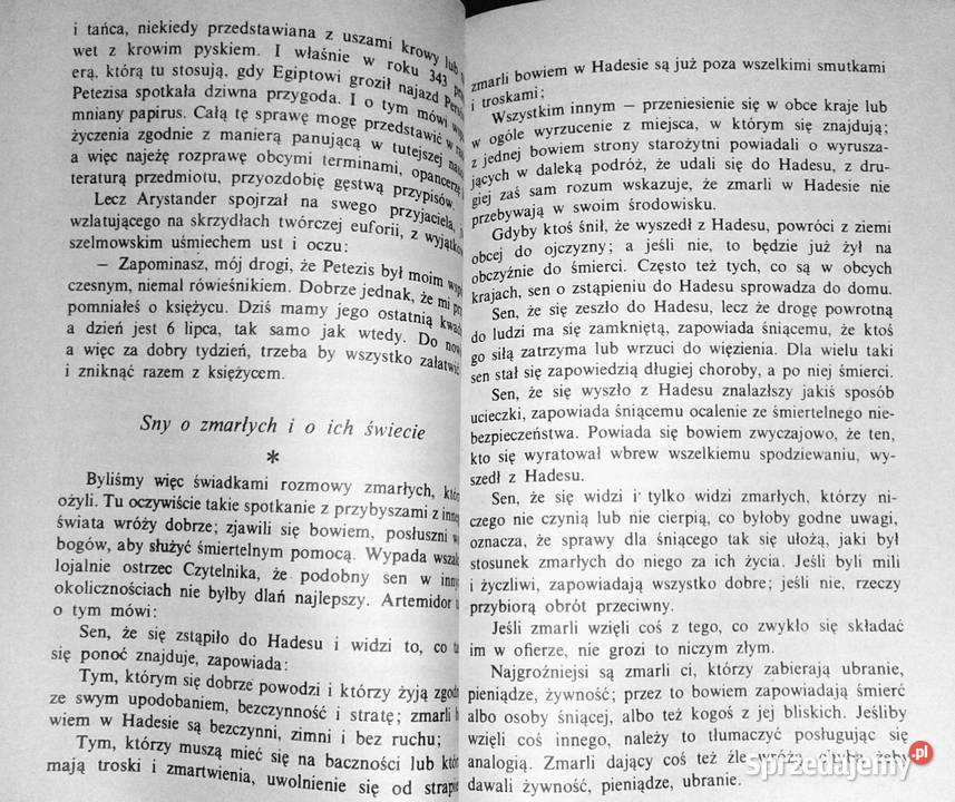 Sennik Artemidora Aleksander Krawczuk Chełm sprzedam