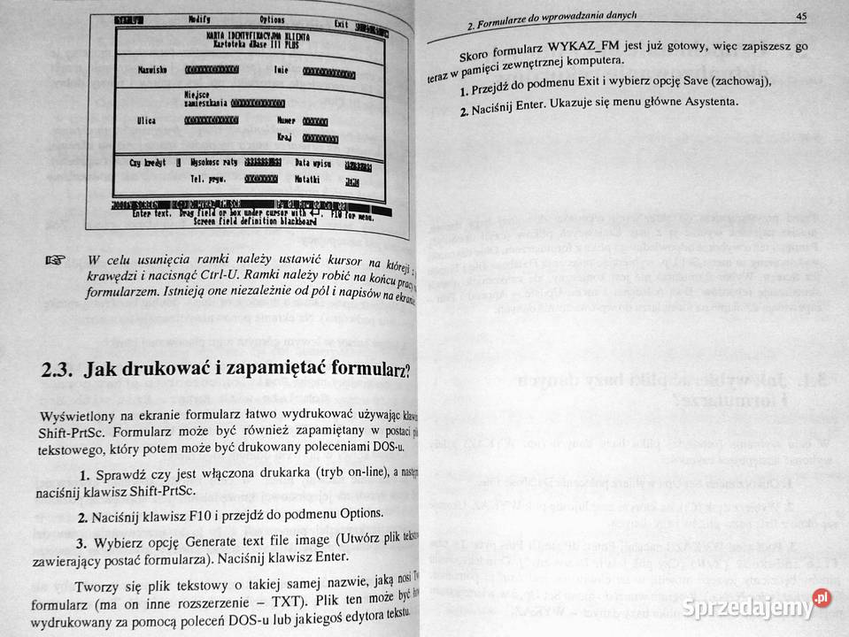dBase krok kroku Bogusław Kasprzak Zbigniew Chełm