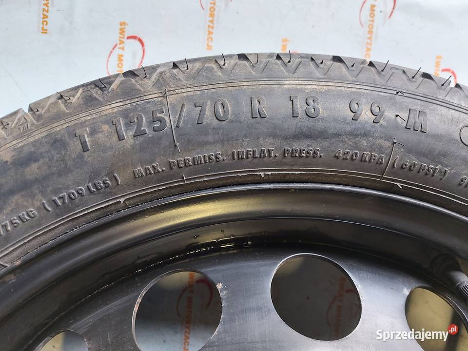 AUDI TT A3 VW GOLF koło dojazdowe 1257018 99M świętokrzyskie Kielce