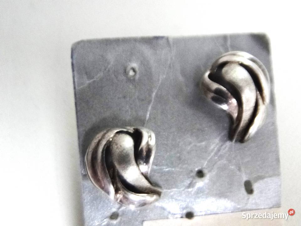 Stare artystyczne kolczyki srebro 925 Warszawa
