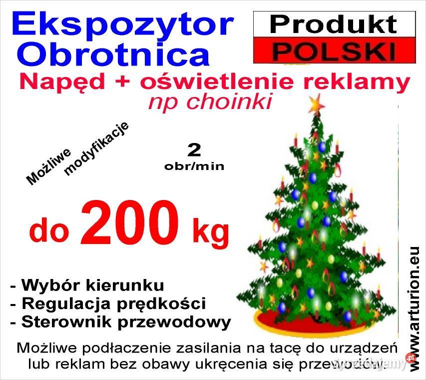 Podest obrotowy ŚWIĄTECZNY Mikołaj Choinka Boże Narodzenie sprzedam