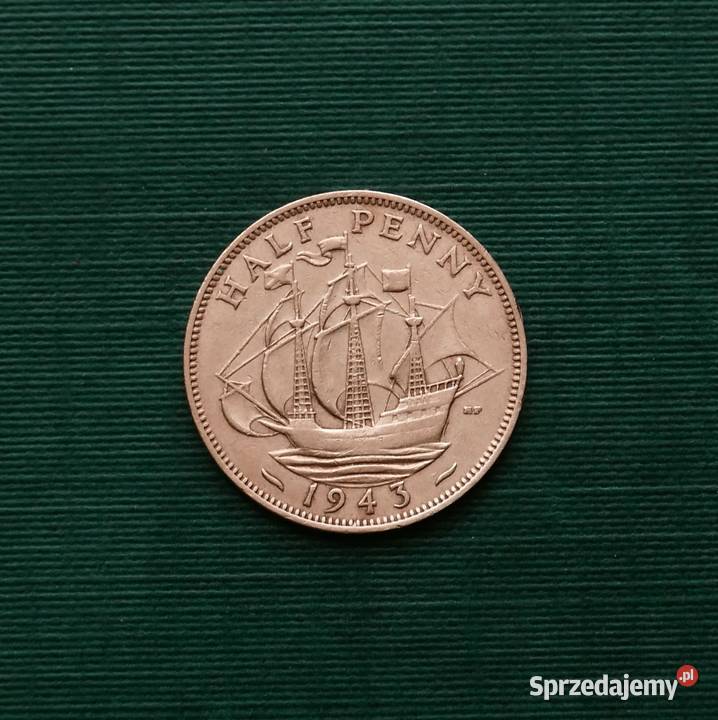 WIELKA BRYTANIA pensa 1943r Numizmatyka Gliwice