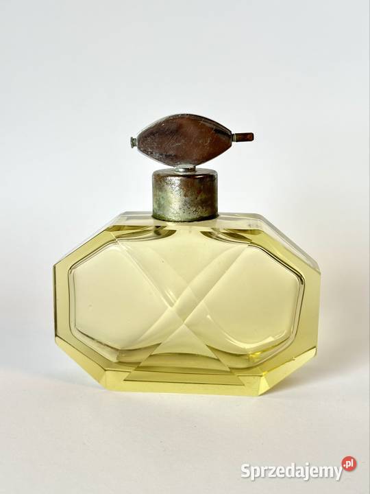 Stary flakon czeskie szkło Art Deco mazowieckie Warszawa