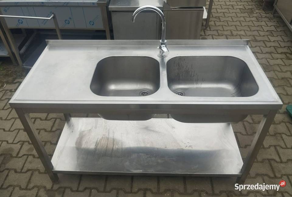 Zlew 2 Komorowy z Półką 1416085 S 1739O Nowe Skalmierzyce