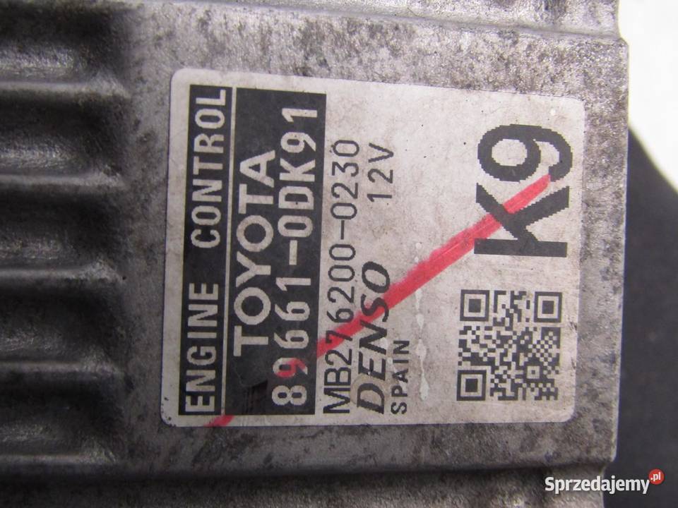 STEROWNIK KOMPUTER SILNIKA 13 VVTi TOYOTA YARIS