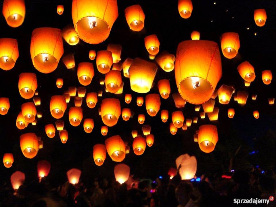 Lampion szczęścia biały papierowy mazowieckie Radom