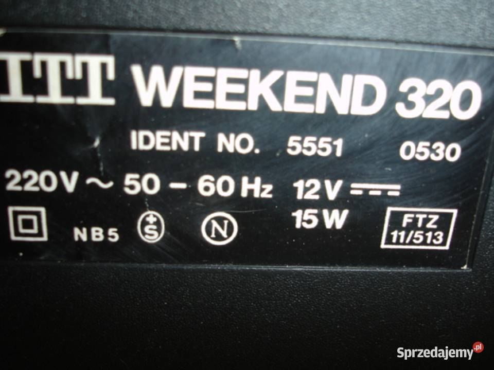 Radiomagnetofon ITT WEEKEND 320 Radioodtwarzacze lubuskie Zielona Góra